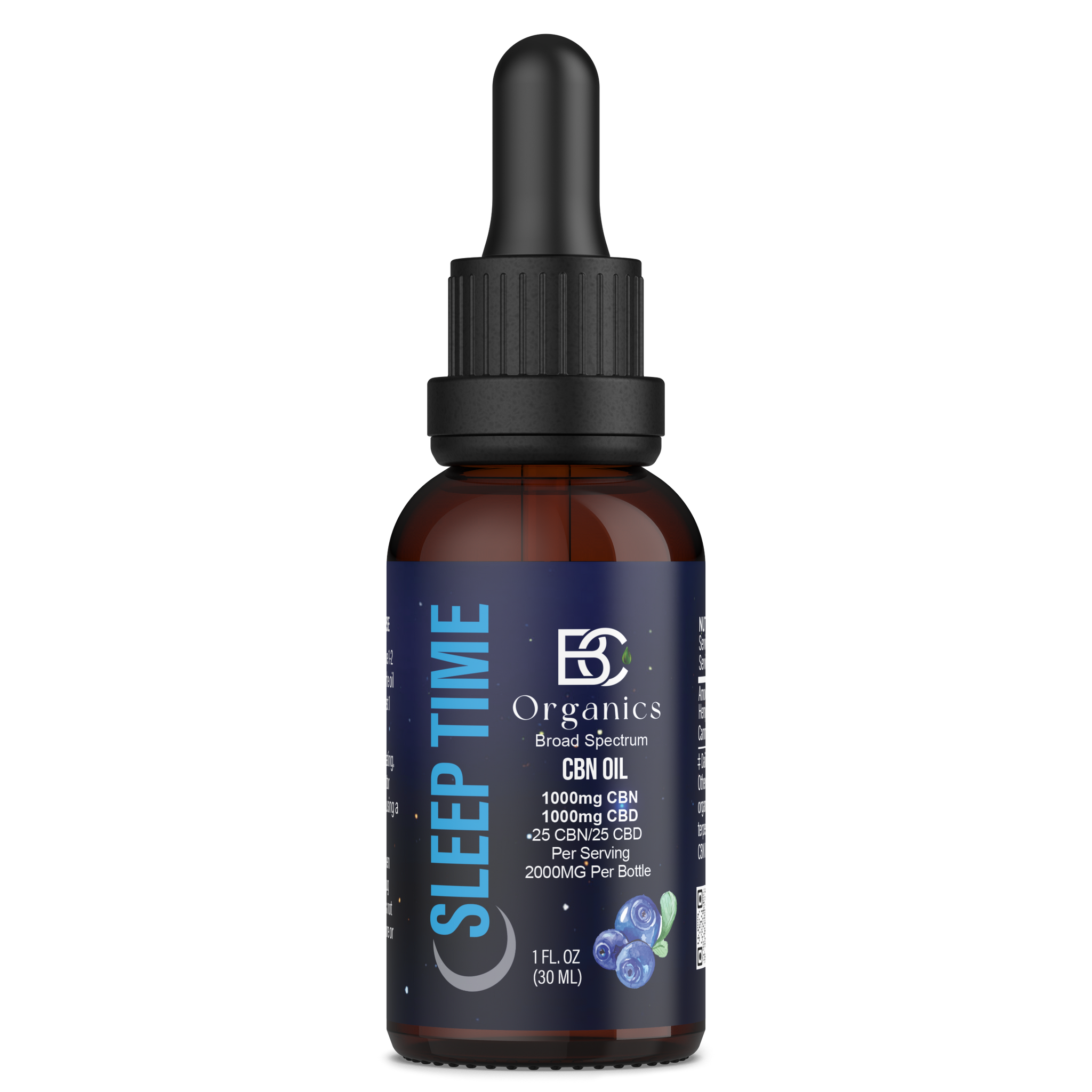 Blueberry CBD + CBN Oil Restful Sleep and Relaxation - BC Organics Blueberry CBD + CBN Oil Restful Sleep and Relaxation - BC Organics