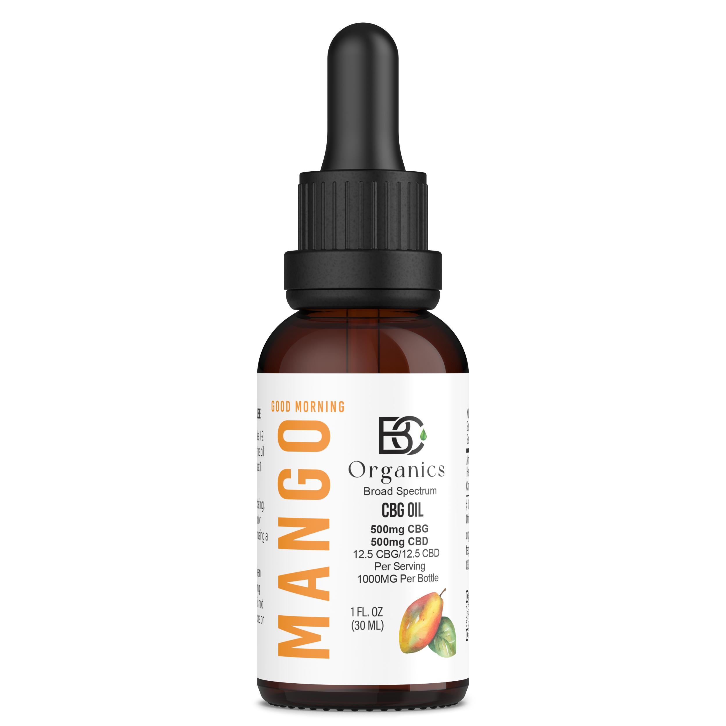 Mango CBD + CBG Oil - Energy and Focus - BC Organics