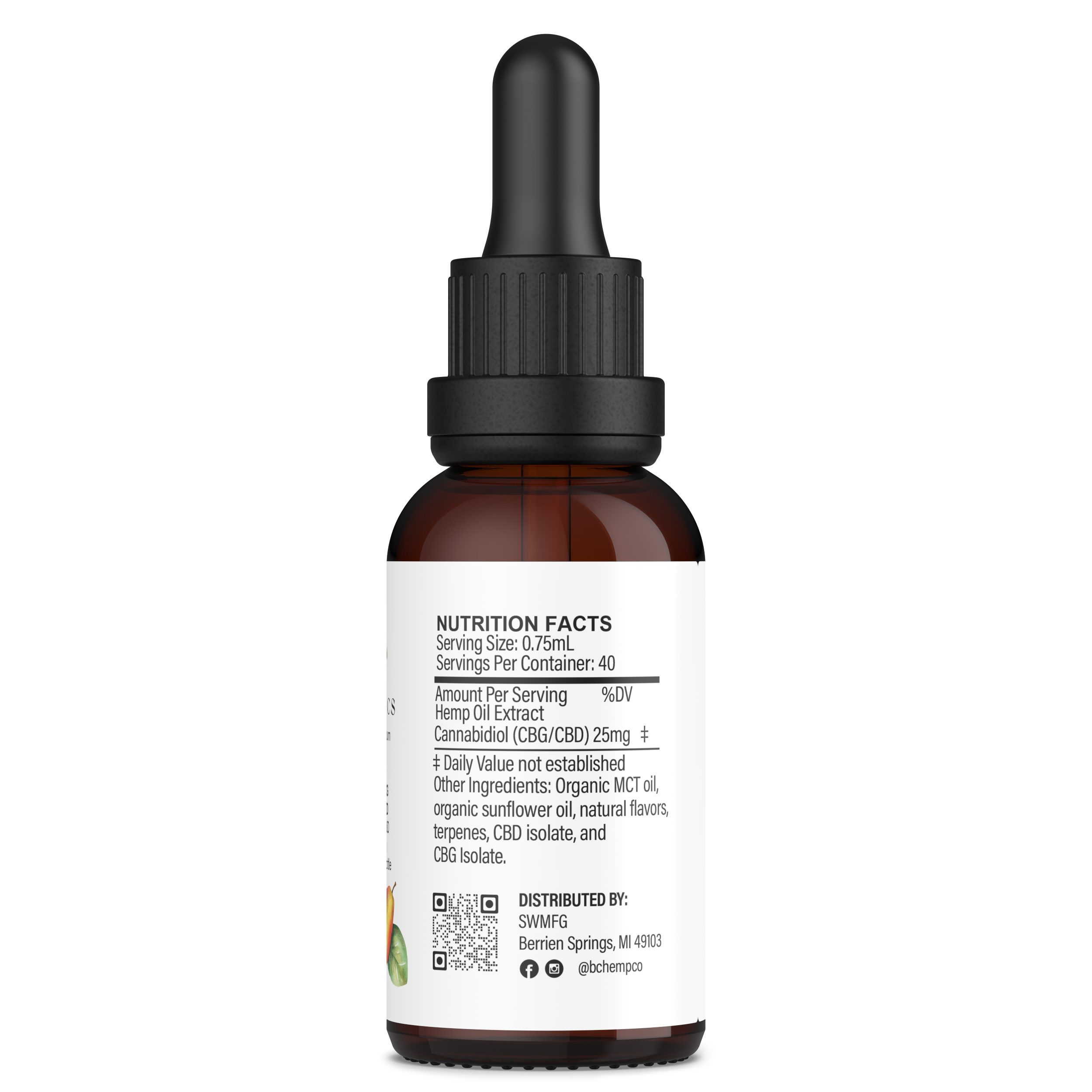 Mango CBD + CBG Oil - Energy and Focus - BC Organics