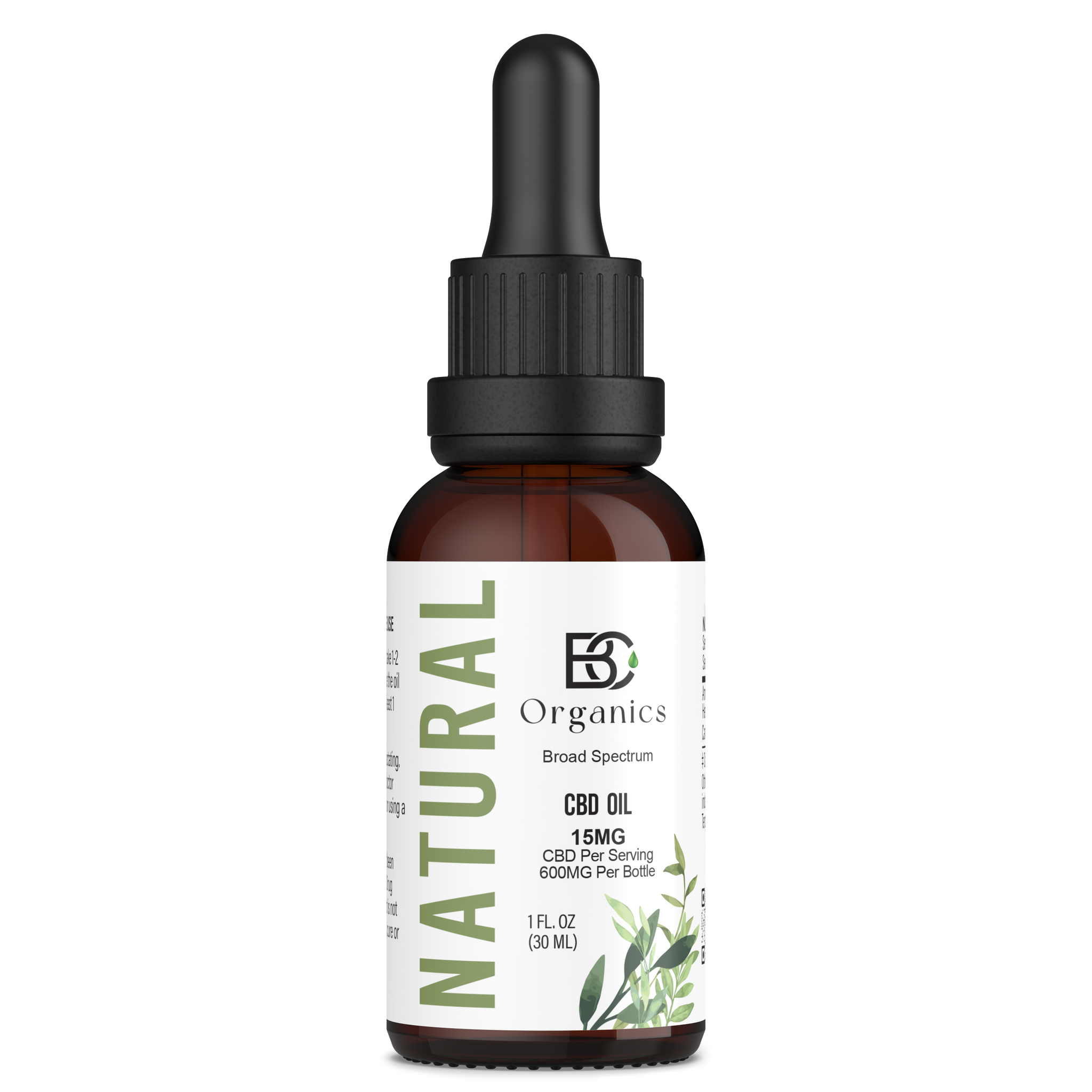 THC-Free Unflavored CBD Oil - 600mg, 1000mg, 1800mg - BC Organics THC-Free Unflavored CBD Oil - 600mg, 1000mg, 1800mg - BC Organics