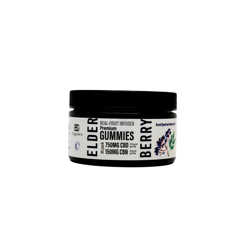 Elderberry Sleep CBD:CBN Gummies (THC-Free)